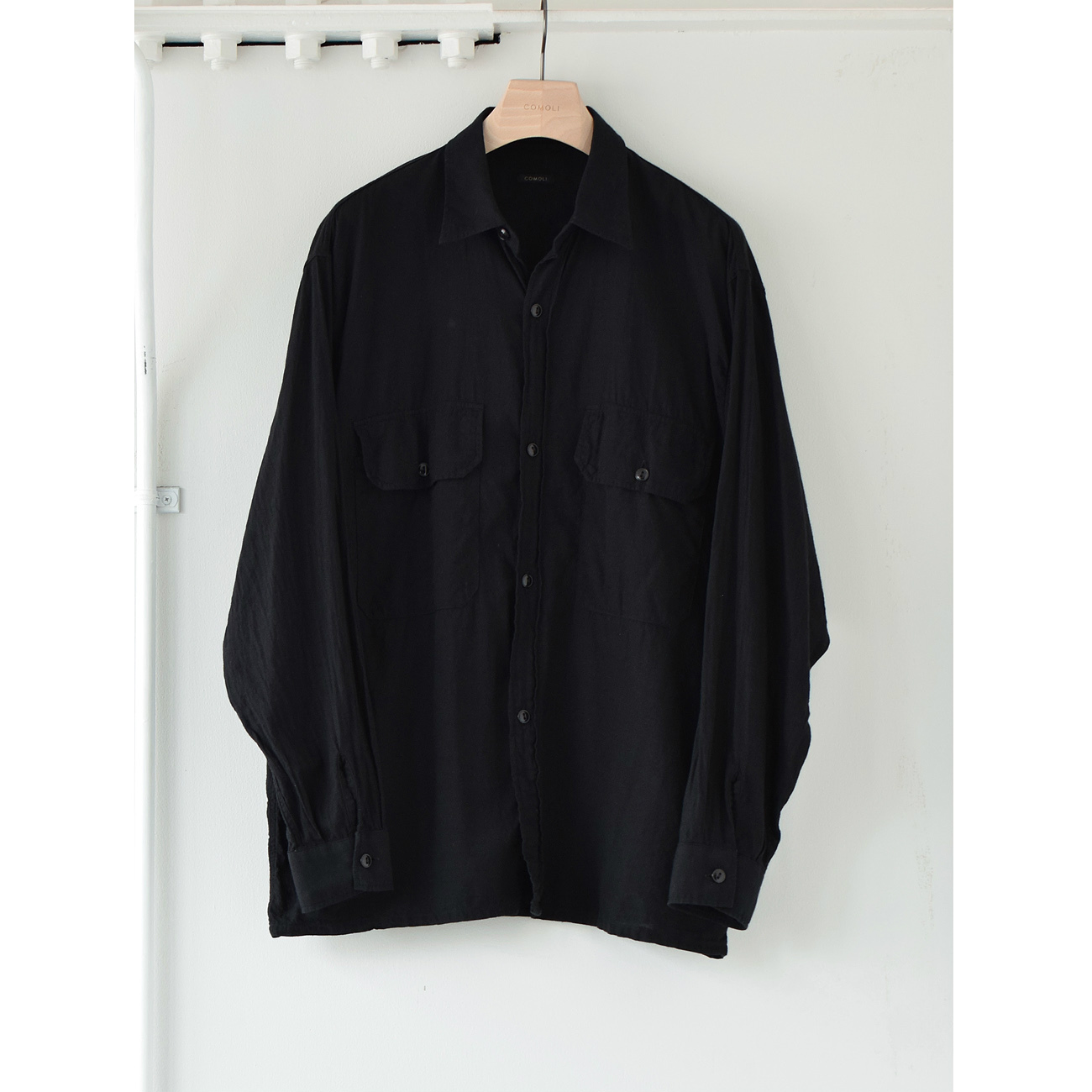 COMOLI / コモリ | ベタシャン CPOシャツ - Black | 通販 - 正規取扱店 | COLLECT STORE / コレクトストア