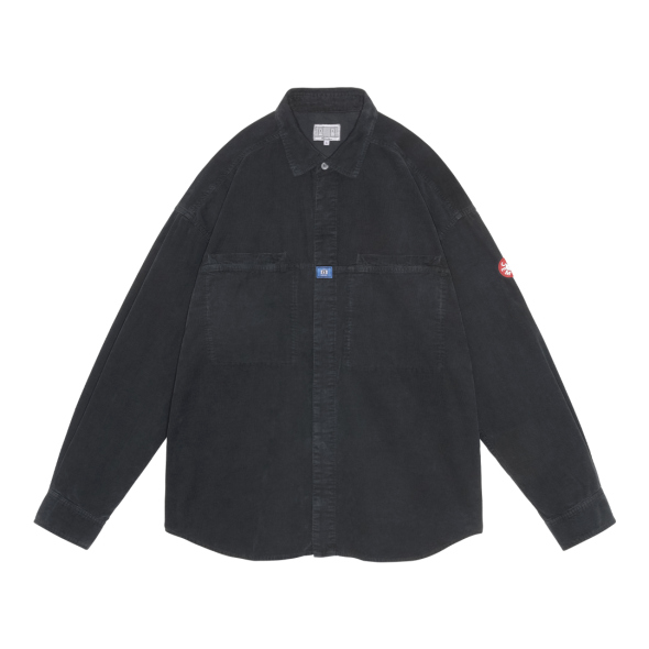 C.E / シーイー | OVERDYE CORD DESIGN BIG SHIRT - Charcoal | 通販