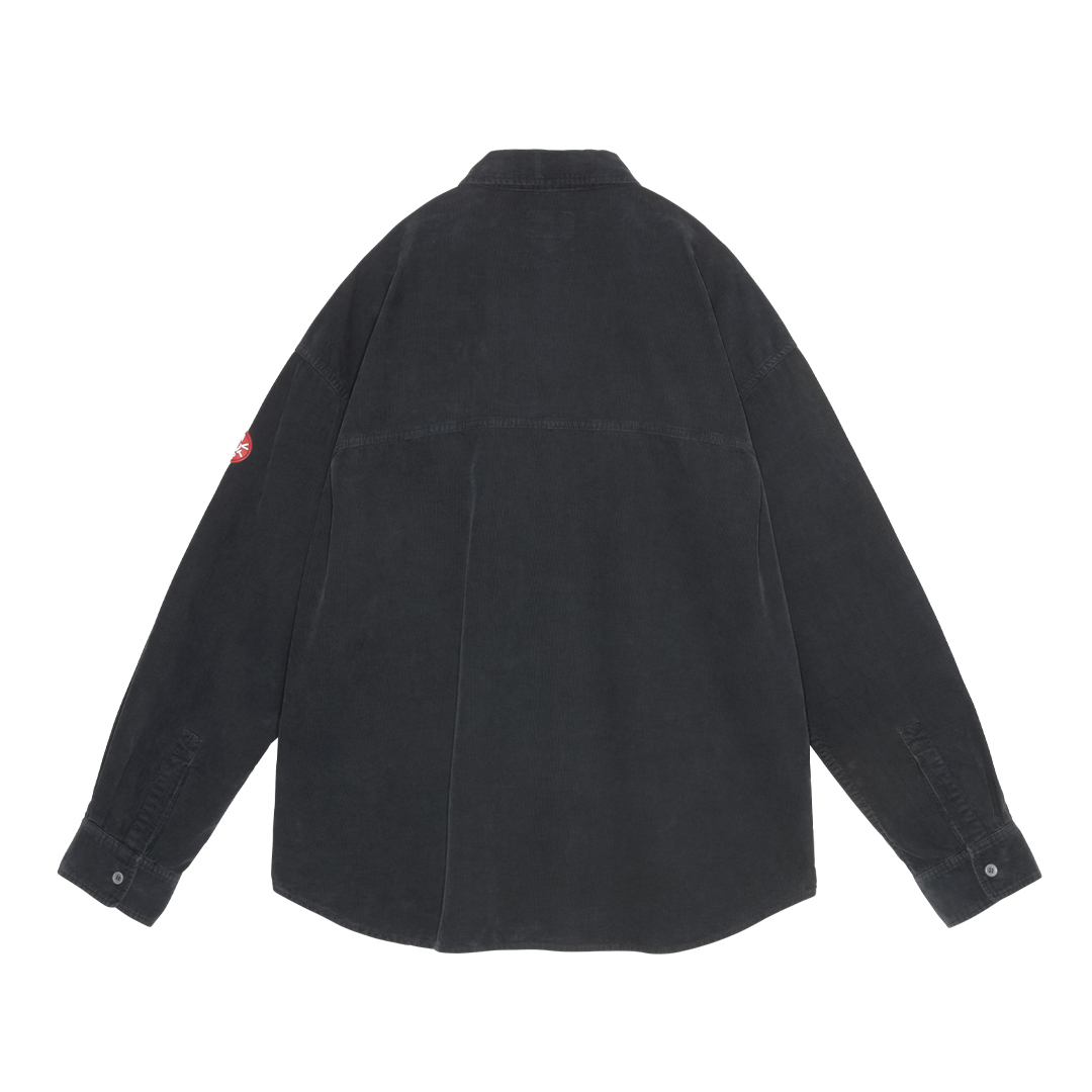 C.E / シーイー | OVERDYE CORD DESIGN BIG SHIRT - Charcoal | 通販