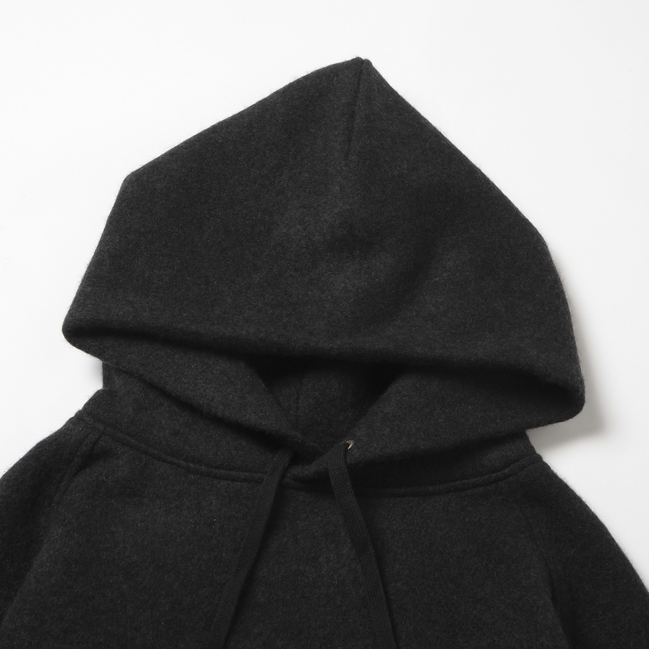 COMOLI / コモリ | ウールフェルト パーカ - Charcoal | 通販