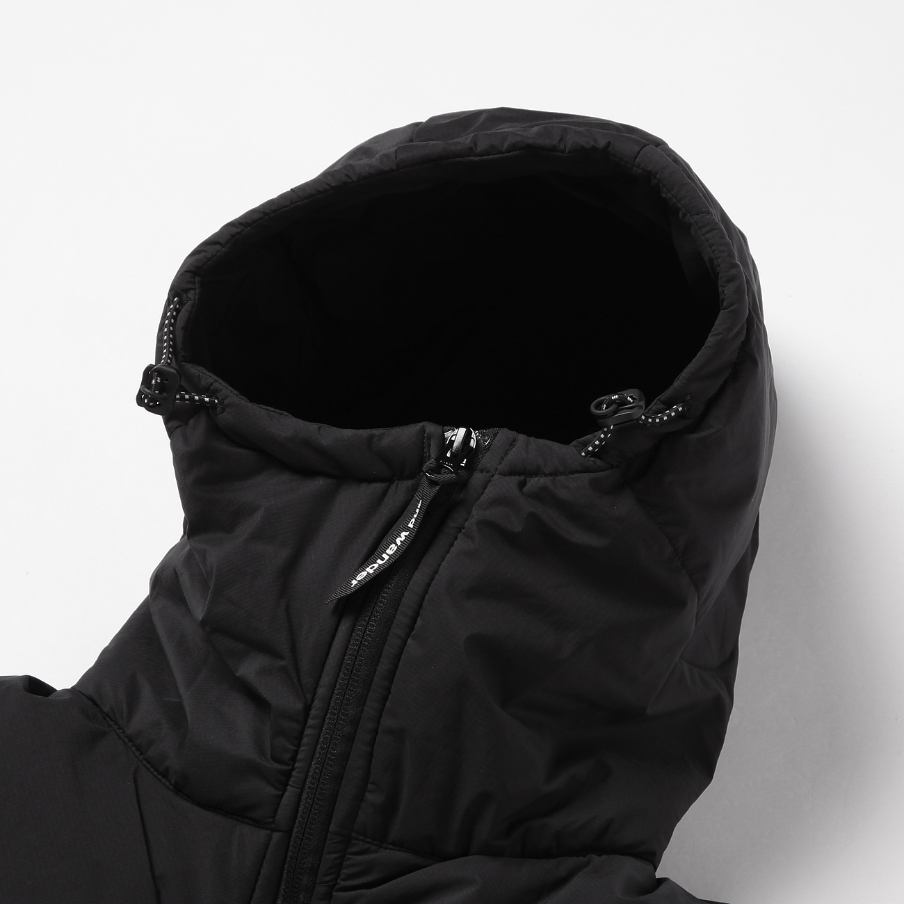 and wander / アンドワンダー | twill fleece vest - Black | 通販 