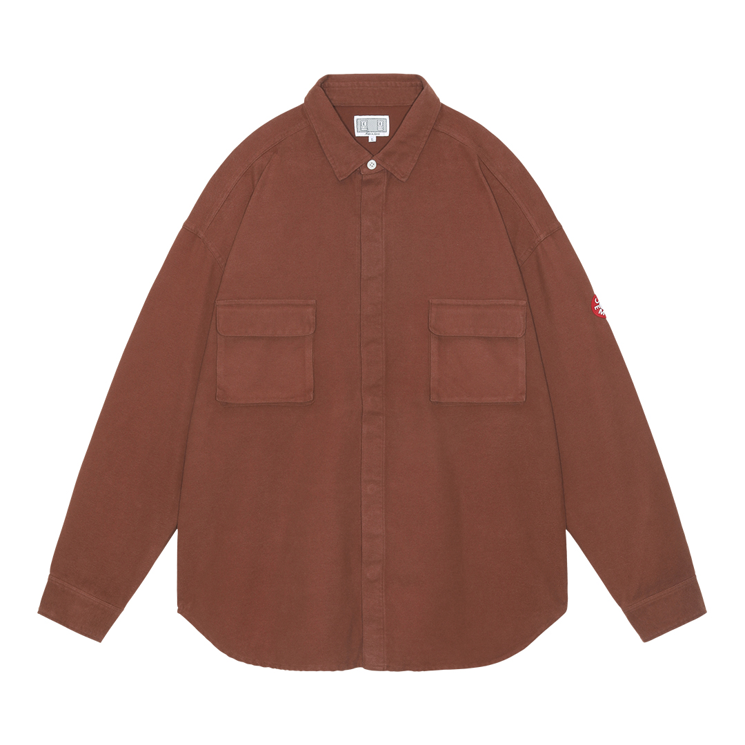 トップス C.E CAVEMPT FLANNEL BIG SHIRT C.E / シーイー | FLANNEL BIG SHIRT - Brown | 通販 - 正規取扱店