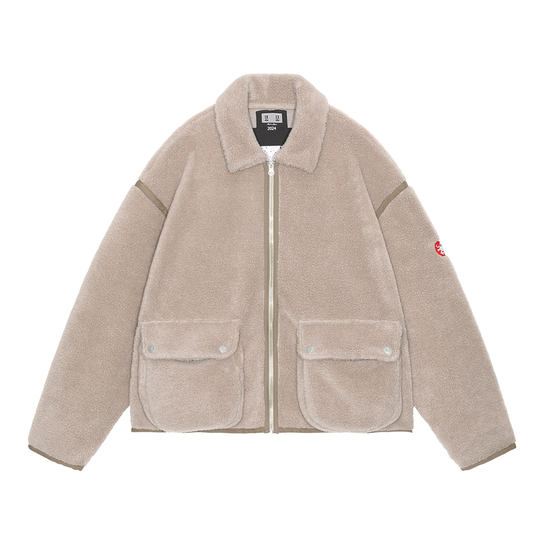 C.E / シーイー | COLLARED BOA ZIP UP - Khaki | 通販 - 正規取扱店