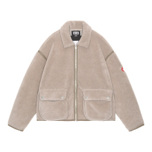 C.E / シーイー | COLLARED BOA ZIP UP - Khaki