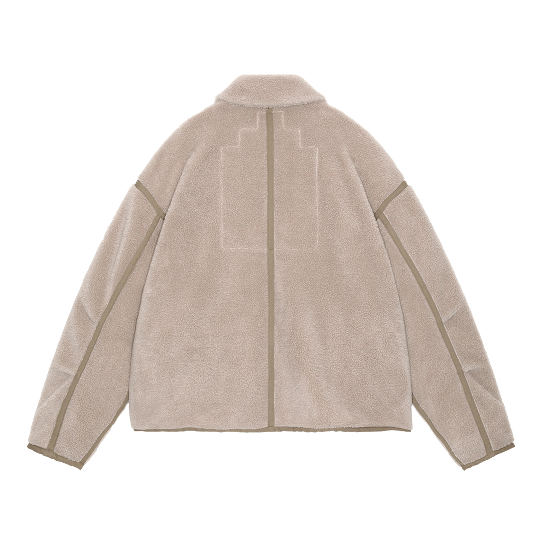 C.E / シーイー | COLLARED BOA ZIP UP - Khaki | 通販 - 正規取扱店