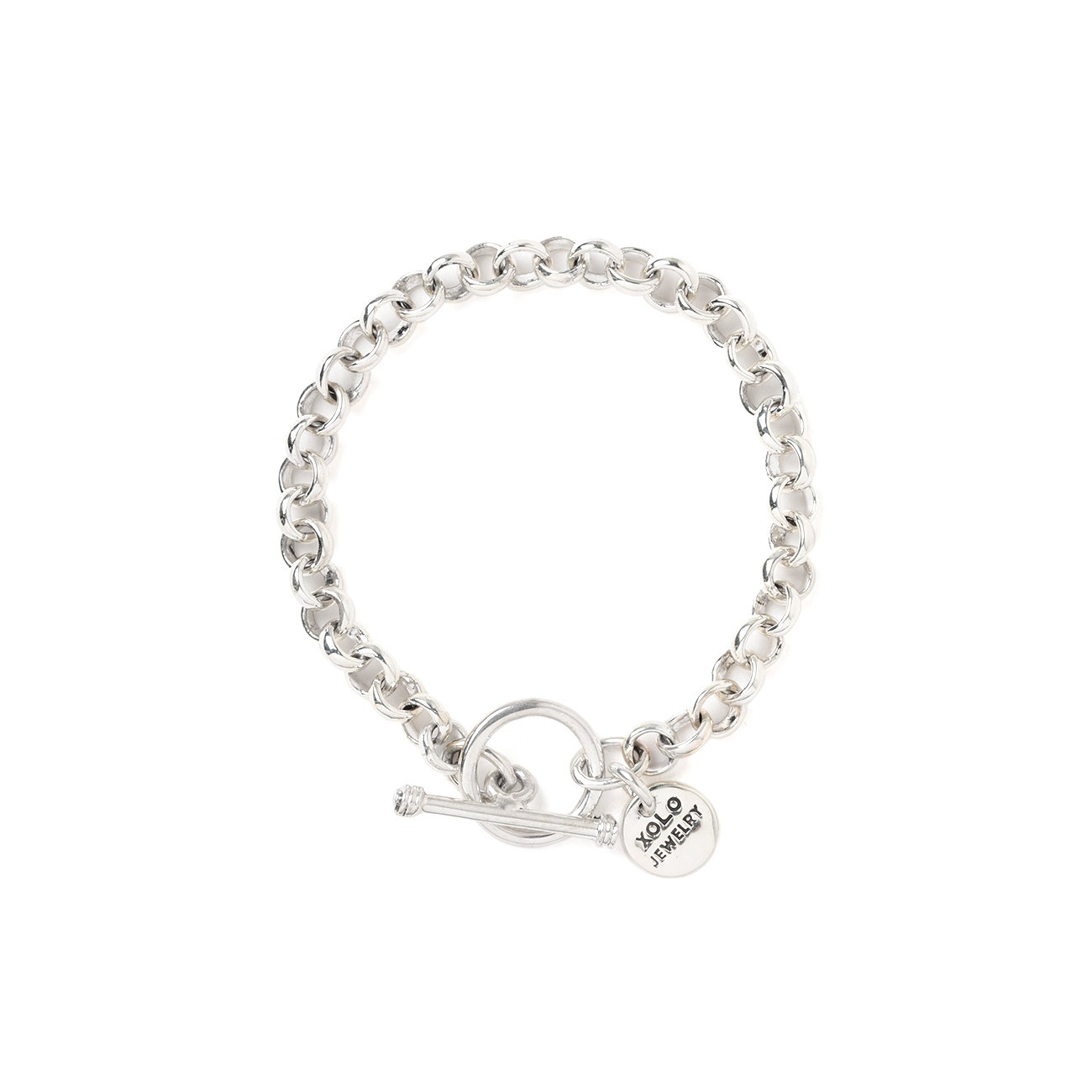 Round Link Bracelet 5mm - Silver 925