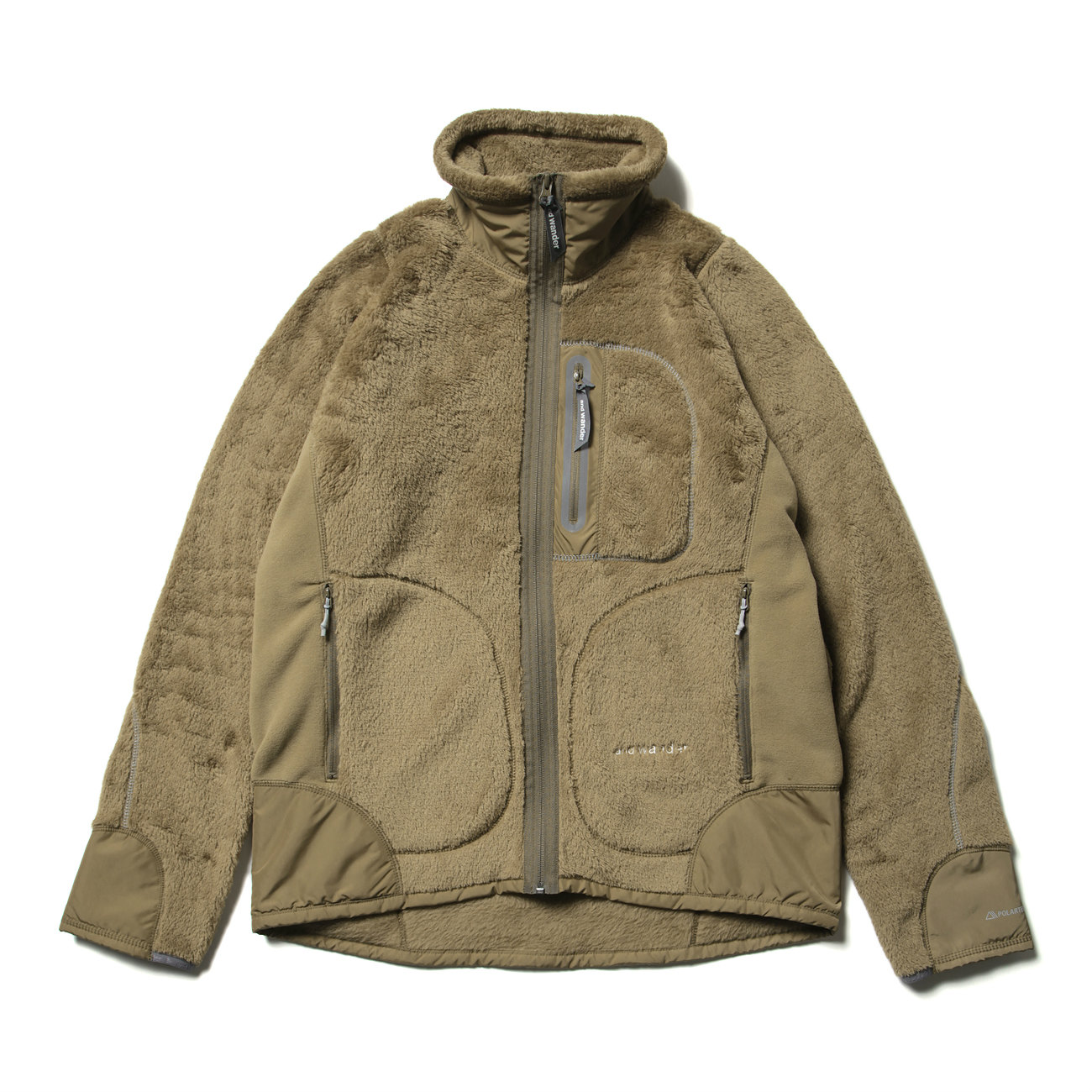 and wander / アンドワンダー | high loft fleece jacket - Beige