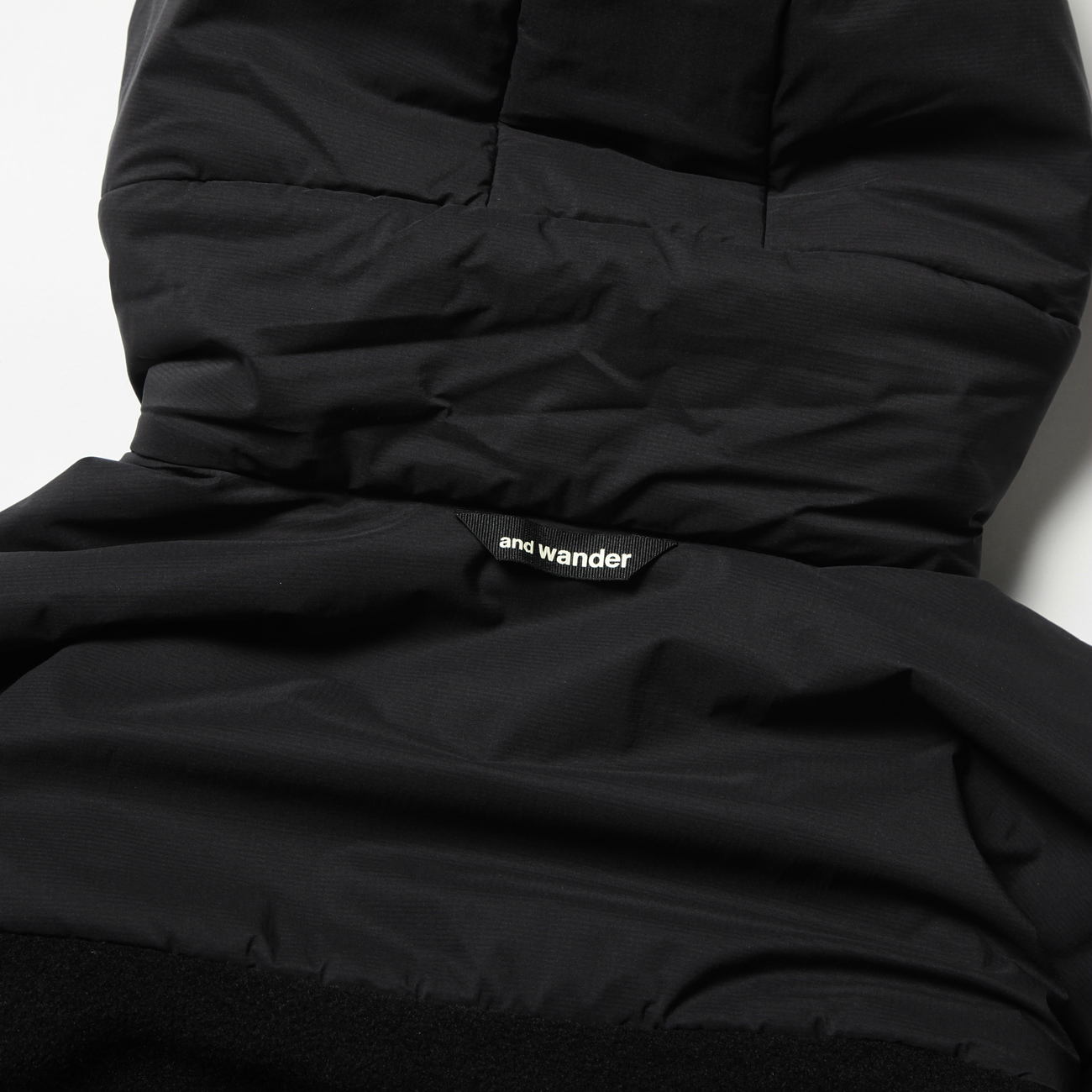 and wander / アンドワンダー | top fleece jacket - Black | 通販