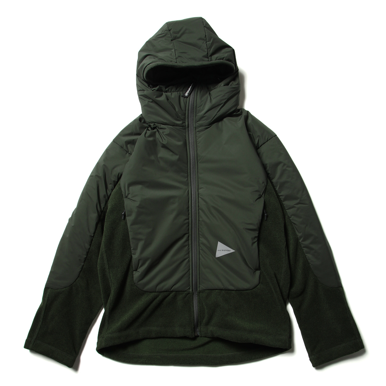 and wander / アンドワンダー | top fleece jacket - D.Green | 通販