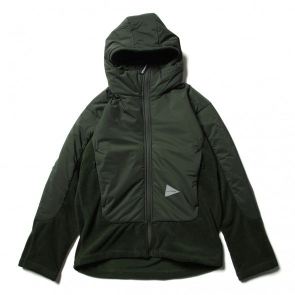 and wander / アンドワンダー | top fleece jacket - D.Green | 通販