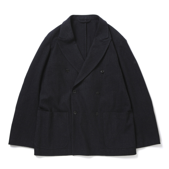【関税込み】Y-3 ブラック リファインウール ジャケット yohji yamamoto - Y's for men | 縞W配色STピークJ / ウール