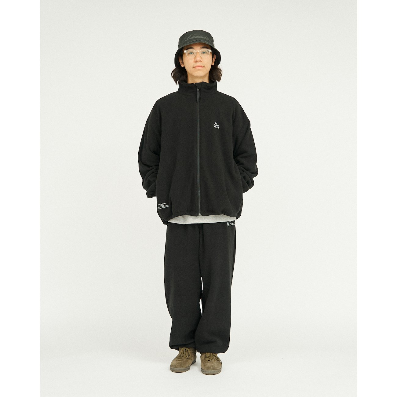 ReFresh!Service FLEECE TRACK SUIT ブラック　M ReFresh!Service. FLEECE TRACK SUIT BLACK