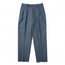 INTERIM / インテリム | SHUTTLE DENIM 2-TUCK WIDE TAPERED SLACKS - 10oz Blue | 通販  - 正規取扱店 | COLLECT STORE / コレクトストア