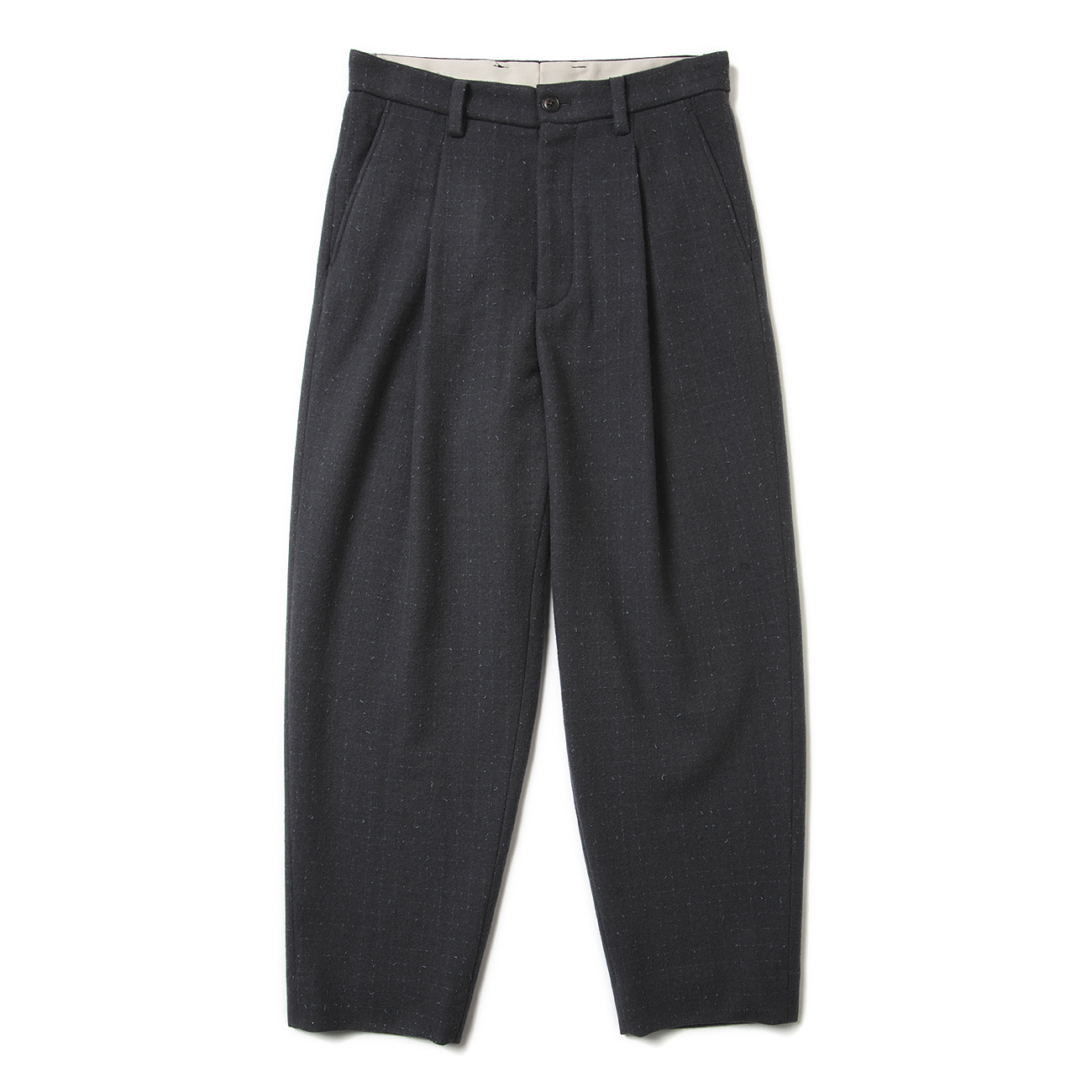 URU / ウル | WOOL TWEED - 1 TUCK PANTS - Charcoal | 通販 - 正規取扱店 | COLLECT  STORE / コレクトストア