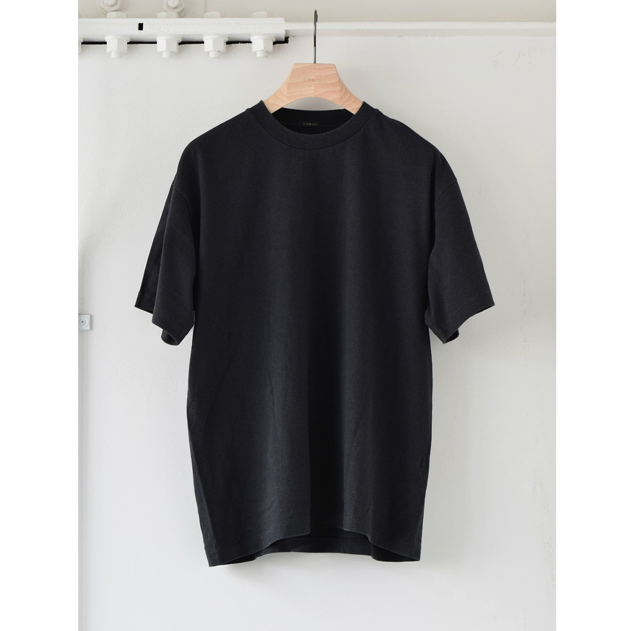 COMOLI 　空紡天竺 半袖Tシャツ　コモリ COMOLI (コモリ) 空紡天竺 半袖Tシャツ