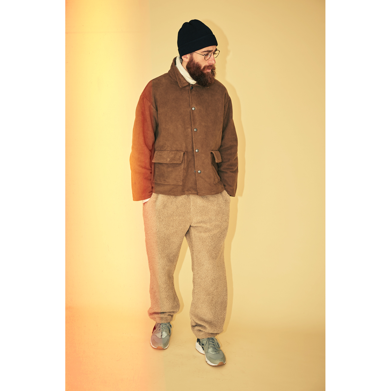 NAISSANCE / ネサーンス | FLEECE SHIRT JACKET - Brown | 通販 - 正規