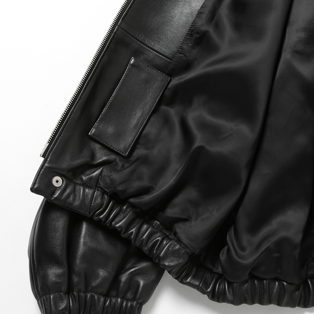 ssstein / シュタイン | LEATHER ZIP SHORT JACKET - Black ssstein / シュタイン | LEATHER ZIP SHORT JACKET - Black