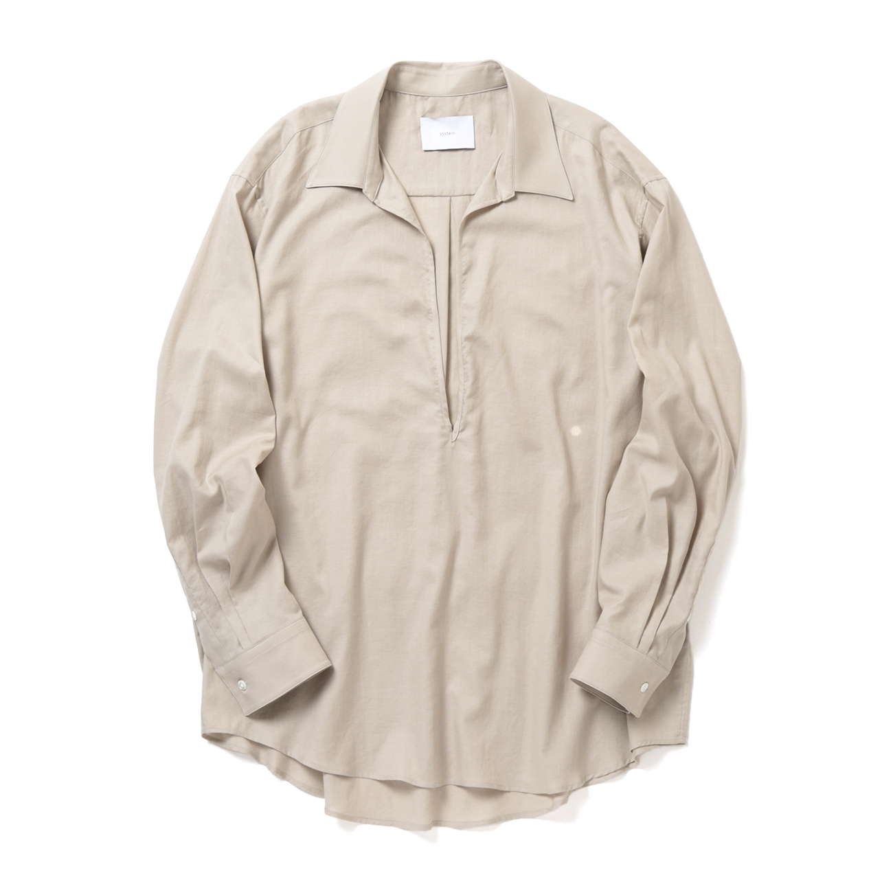 ssstein / シュタイン | C/SI TWILL OVERSIZED SKIPPER SHIRT - Greige
