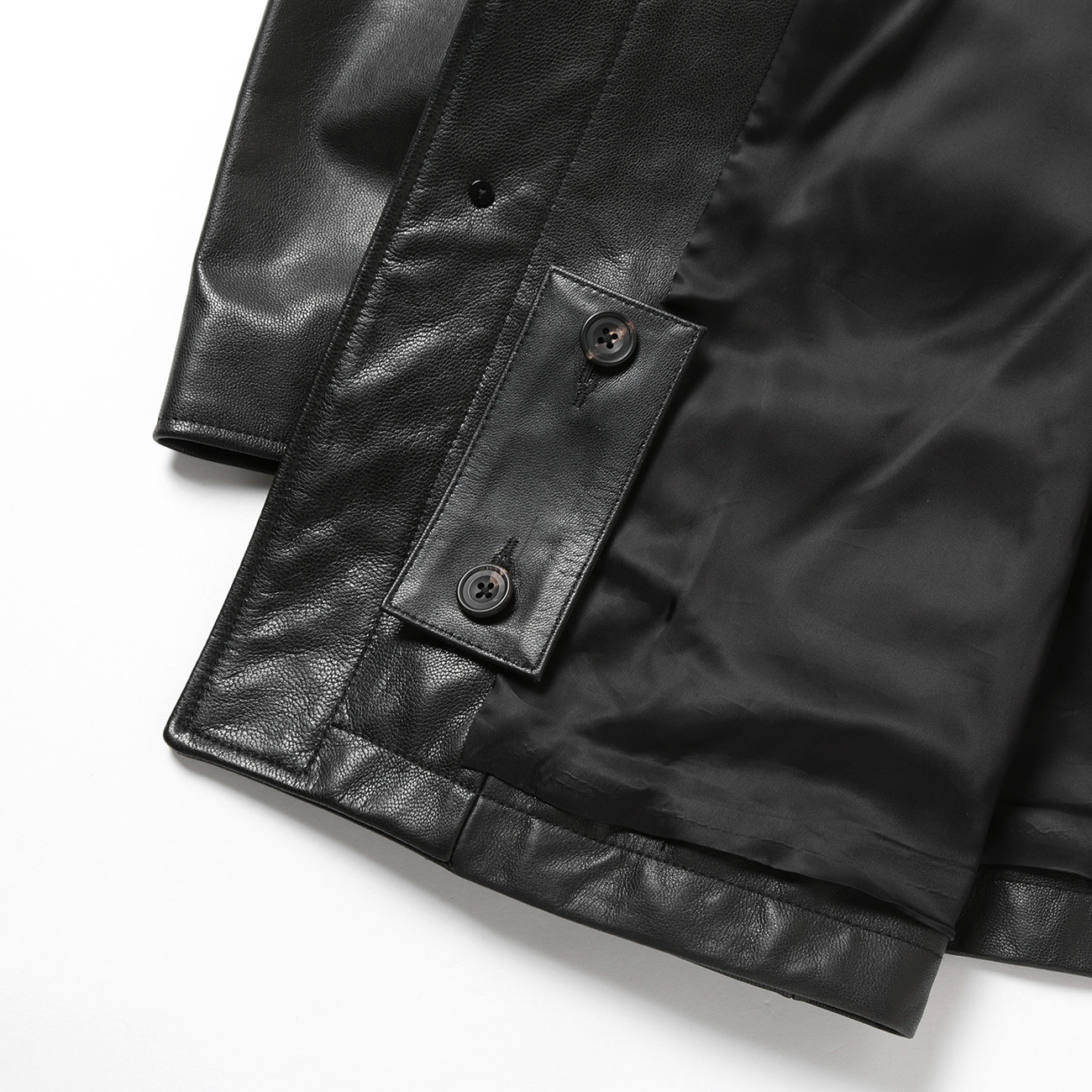 ssstein / シュタイン | LEATHER CAR JACKET - Black | 通販