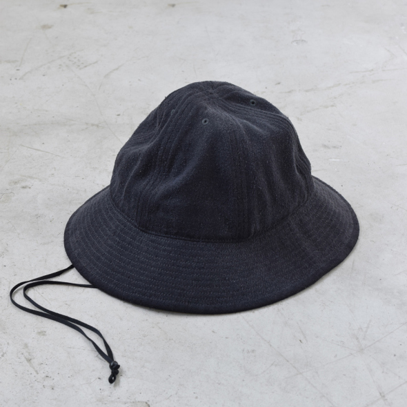 COMOLI 23SS silk nape hat black コモリ シルクネップハット ブラック 