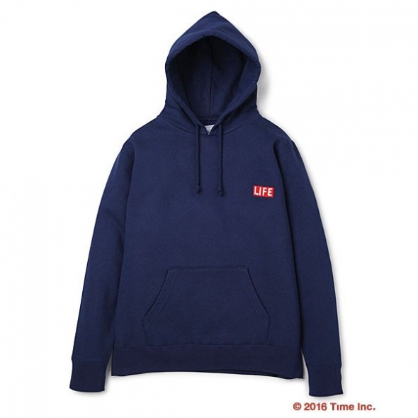 DELUXE CLOTHING / デラックス | DELUXE × LIFE HOODY - Navy | 通販