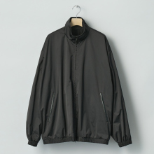 ssstein / シュタイン | SILK-BACK STAND COLLAR ZIP JACKET - Black