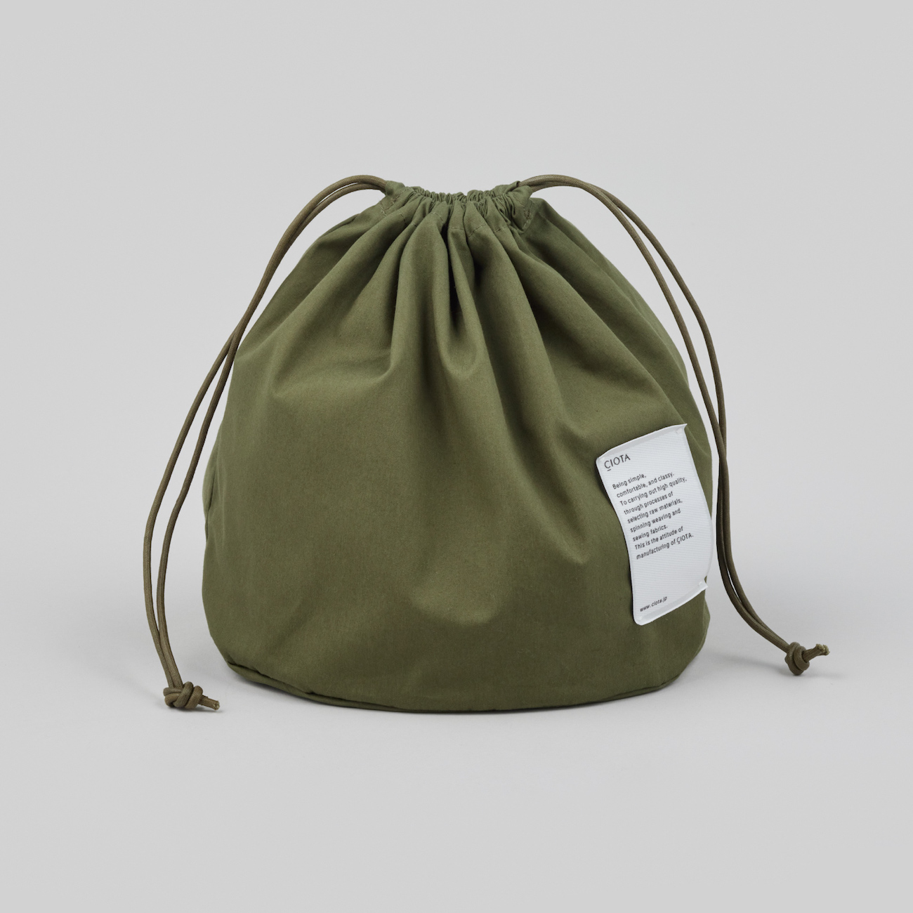 CIOTA / シオタ | Drawstring Bag - Khaki | 通販 - 正規取扱店