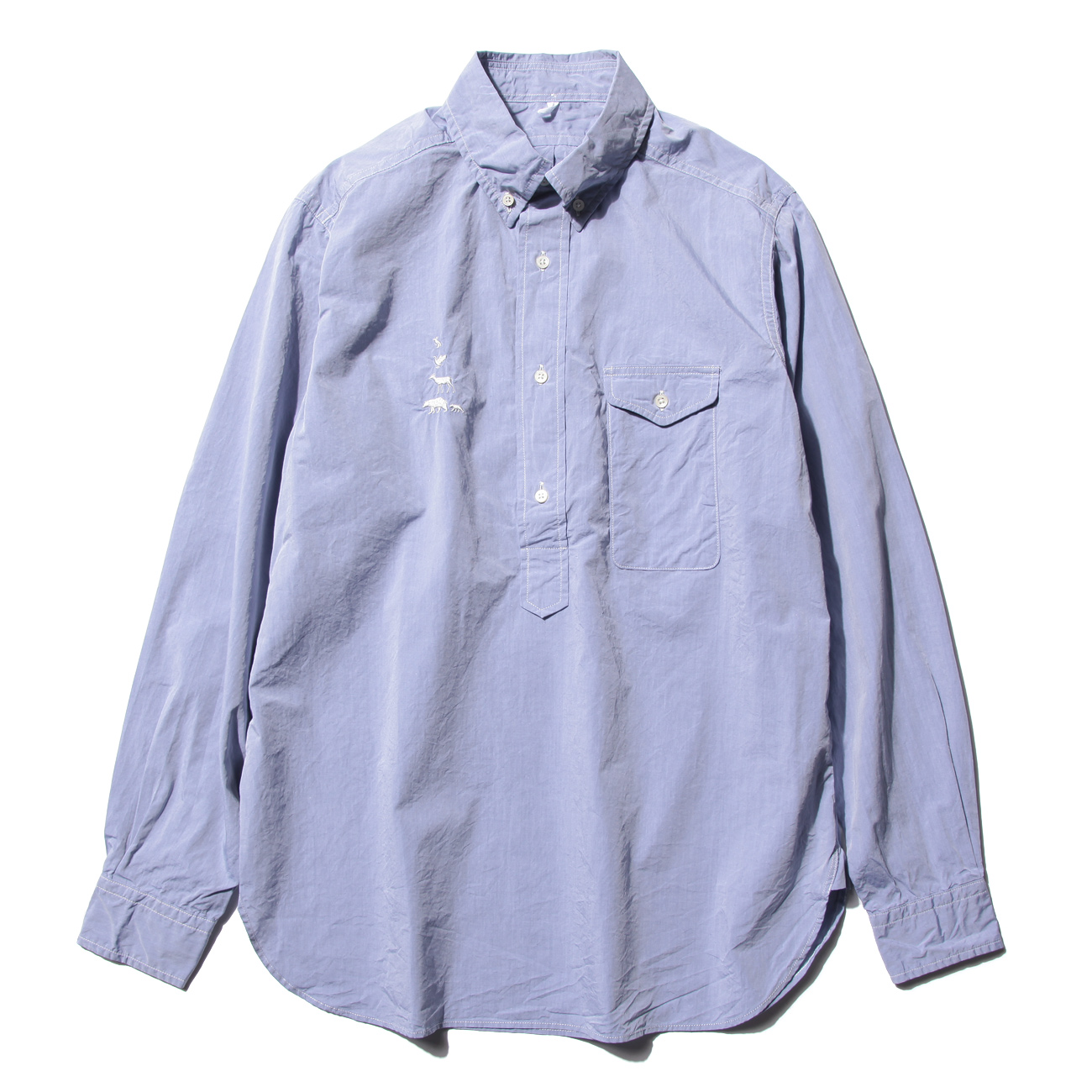 Moutain Researchネイビー BDシャツ 動物刺繍2014 Moutain Researchネイビー BDシャツ 動物刺繍2014 - メルカリ
