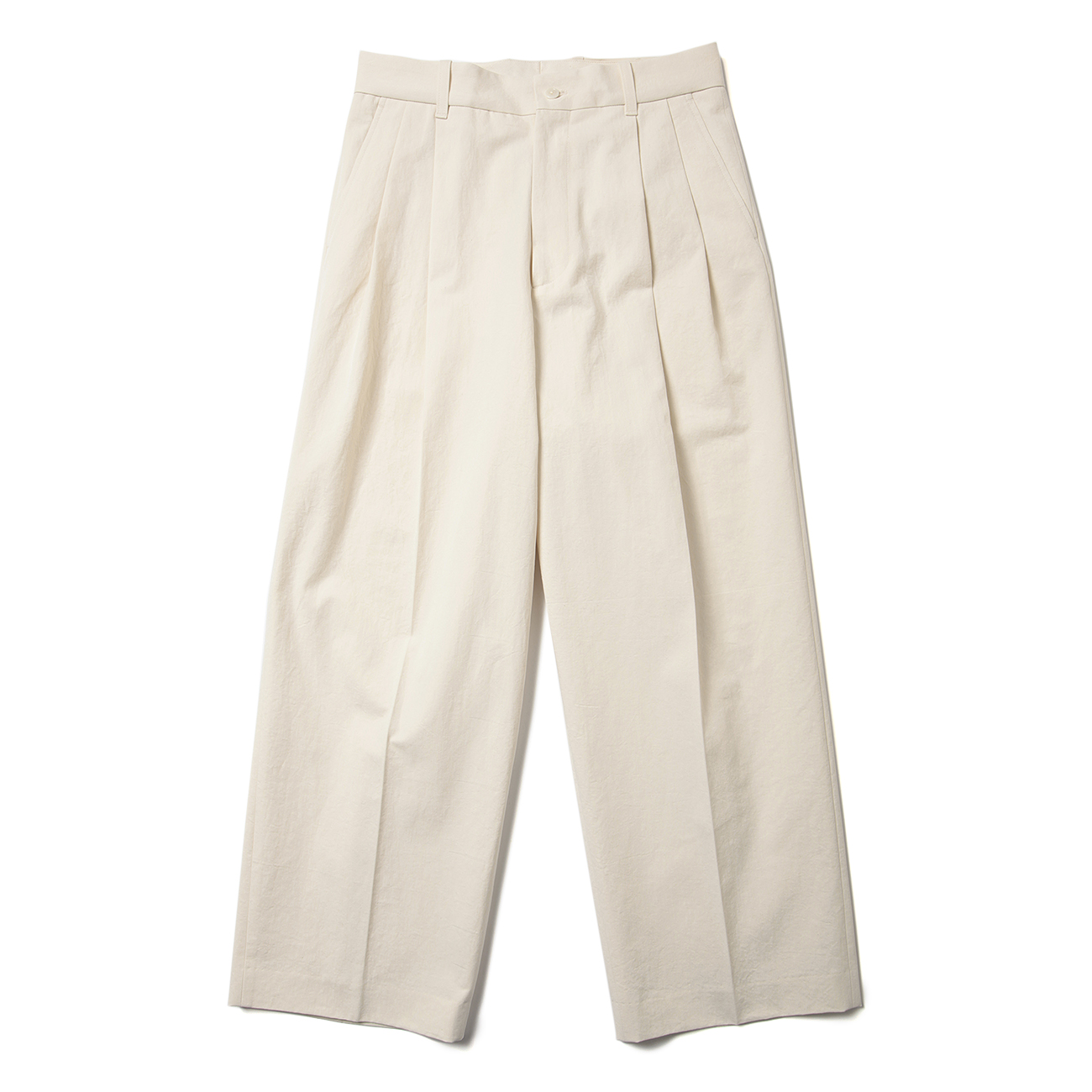 stein / シュタイン | ST.571 (OW) WIDE STRAIGHT TROUSERS (OW) - Off