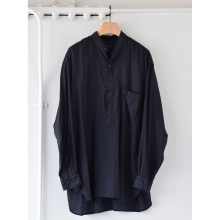 COMOLI / コモリ | ウールシルク プルオーバーシャツ - Navy | 通販 - 正規取扱店 | COLLECT STORE /  コレクトストア