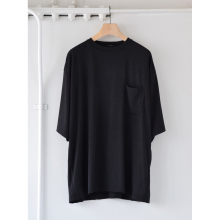 COMOLI / コモリ | サマーウール 半袖Tシャツ - Charcoal