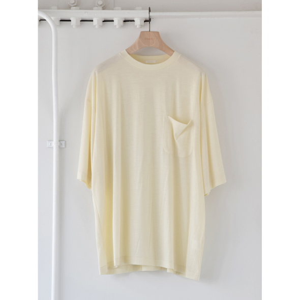 COMOLI / コモリ | サマーウール 半袖Tシャツ - Ecru | 通販 - 正規