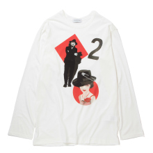 Yohji Yamamoto POUR HOMME | HS-T45-992-1 / 30/- COMBED SINGLE JERSEY PT LONG SLEEVE - Off White