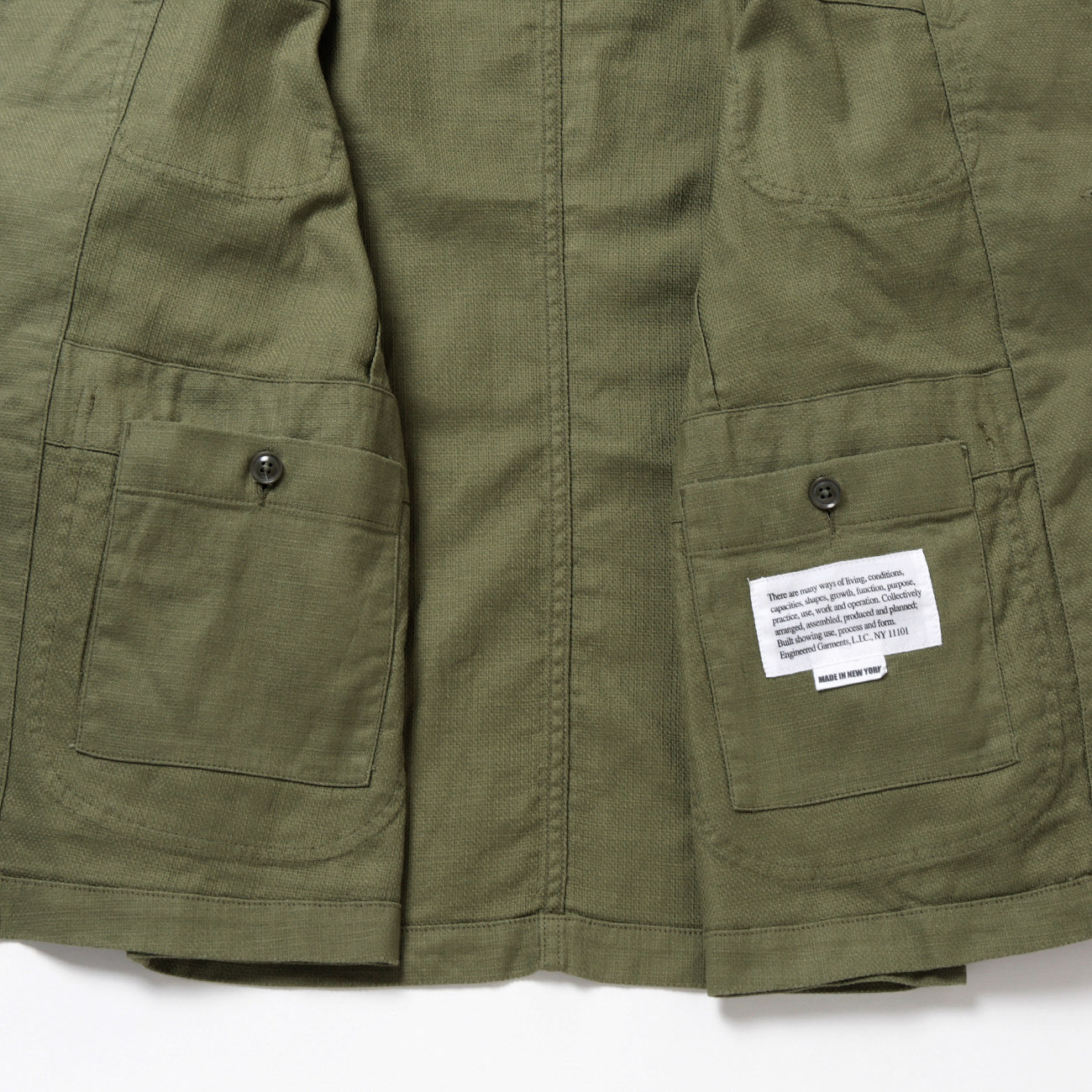 新品ENGINEEREDGARMANTS BedfordJacketCLJava ENGINEERED GARMENTS / エンジニアドガーメンツ | Bedford
