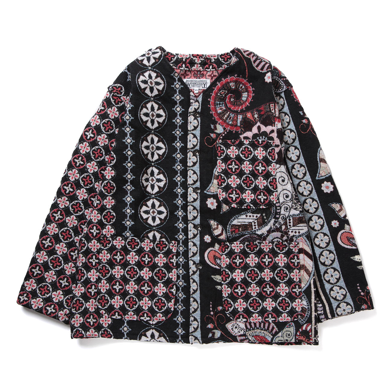 EG Workaday - Engineer Jacket - Mix Pattern Block Jacquard - Multi Color