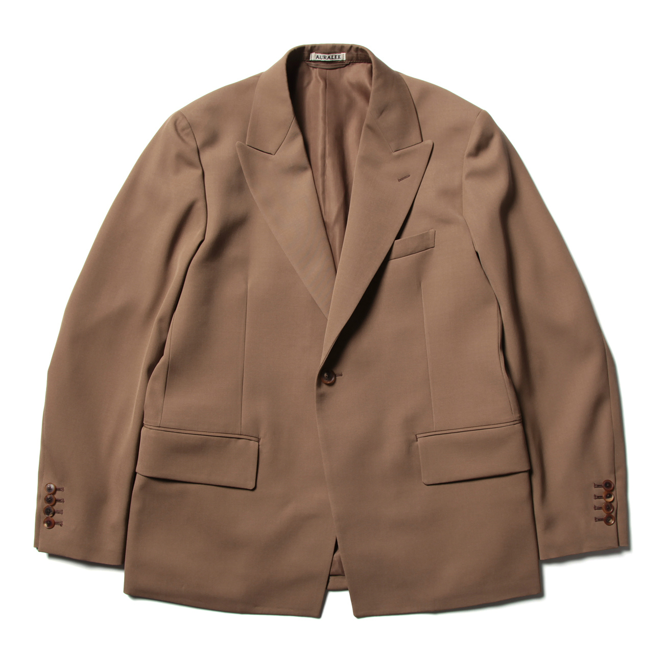 AURALEE / オーラリー | LIGHT WOOL MAX GABARDINE JACKET - Brown