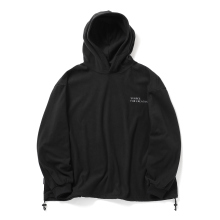 S.F.C Stripes For Creative / エスエフシー | FLEECE SUPER BIG HOODY LS TEE W/DRAWSTRINGS - Black