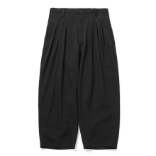 Yohji Yamamoto POUR HOMME / ヨウジ ヤマモト | WOOL GABARDINE 12 TUCKS PANTS - Black