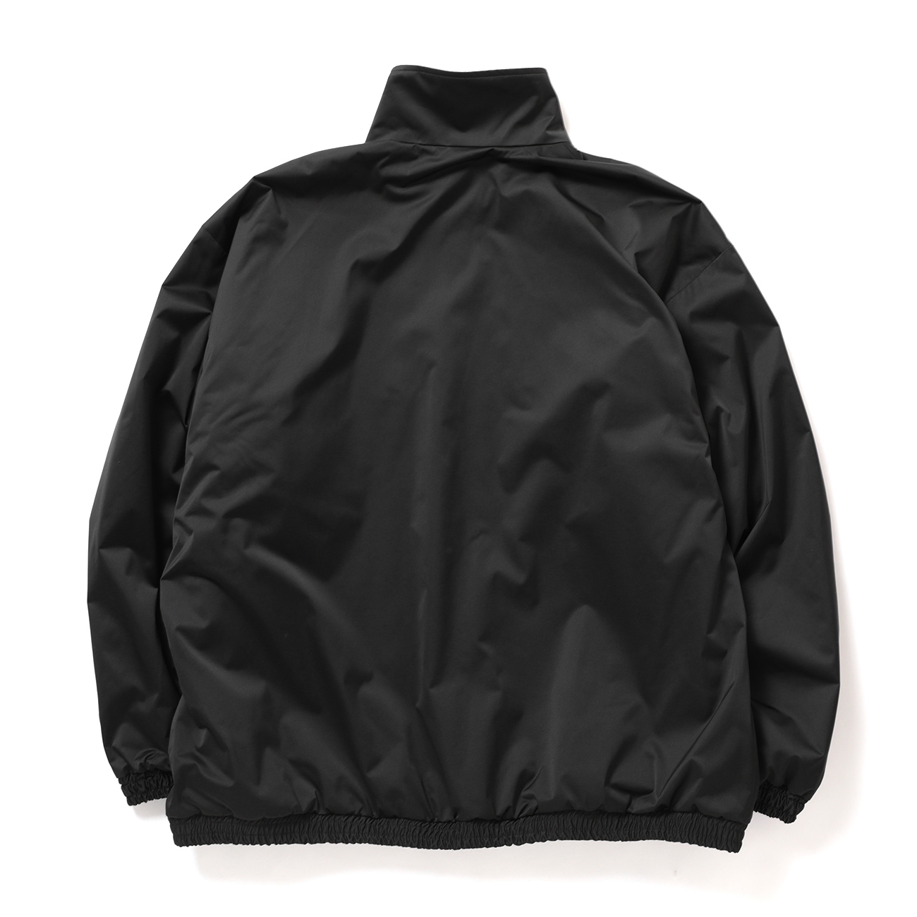 ssstein / シュタイン | SILK-BACK STAND COLLAR ZIP JACKET - Black