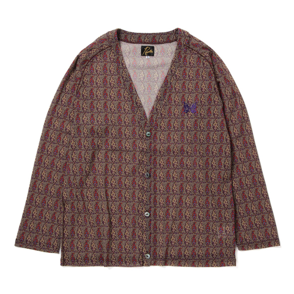 Needles V Neck Cardigan - Poly Meshニードルス Needles V Neck Cardigan - Poly Mesh / Paisley