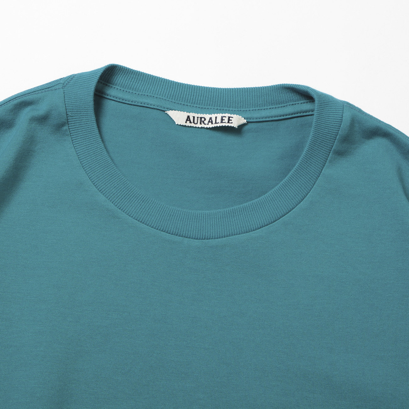 AURALEE / オーラリー | LUSTER PLAITING TEE (メンズ) - Teal Green