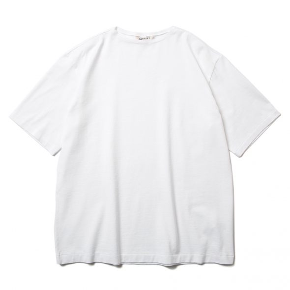 AURALEE / オーラリー | LUSTER PLAITING NARROW BOAT NECK TEE