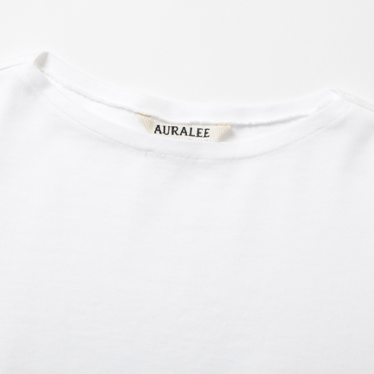 AURALEE / オーラリー | LUSTER PLAITING NARROW BOAT NECK TEE