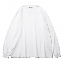 LUSTER PLAITING L/S TEE - White