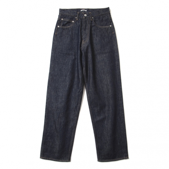 6303【美品】オーラリー　ストレートデニム　ブラックデニム　ジーンズ AURALEE / オーラリー | HARD TWIST DENIM WIDE PANTS (メンズ
