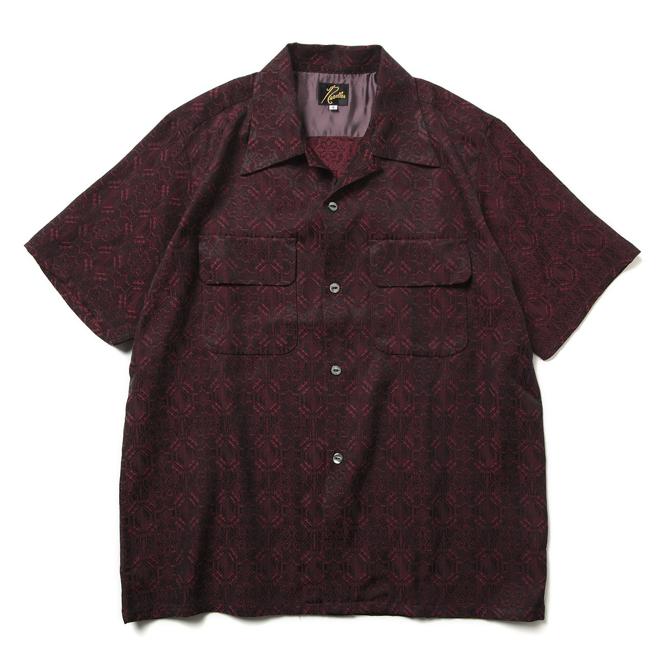 S/S Classic Shirt - CU/C Geometric Jq. - Red