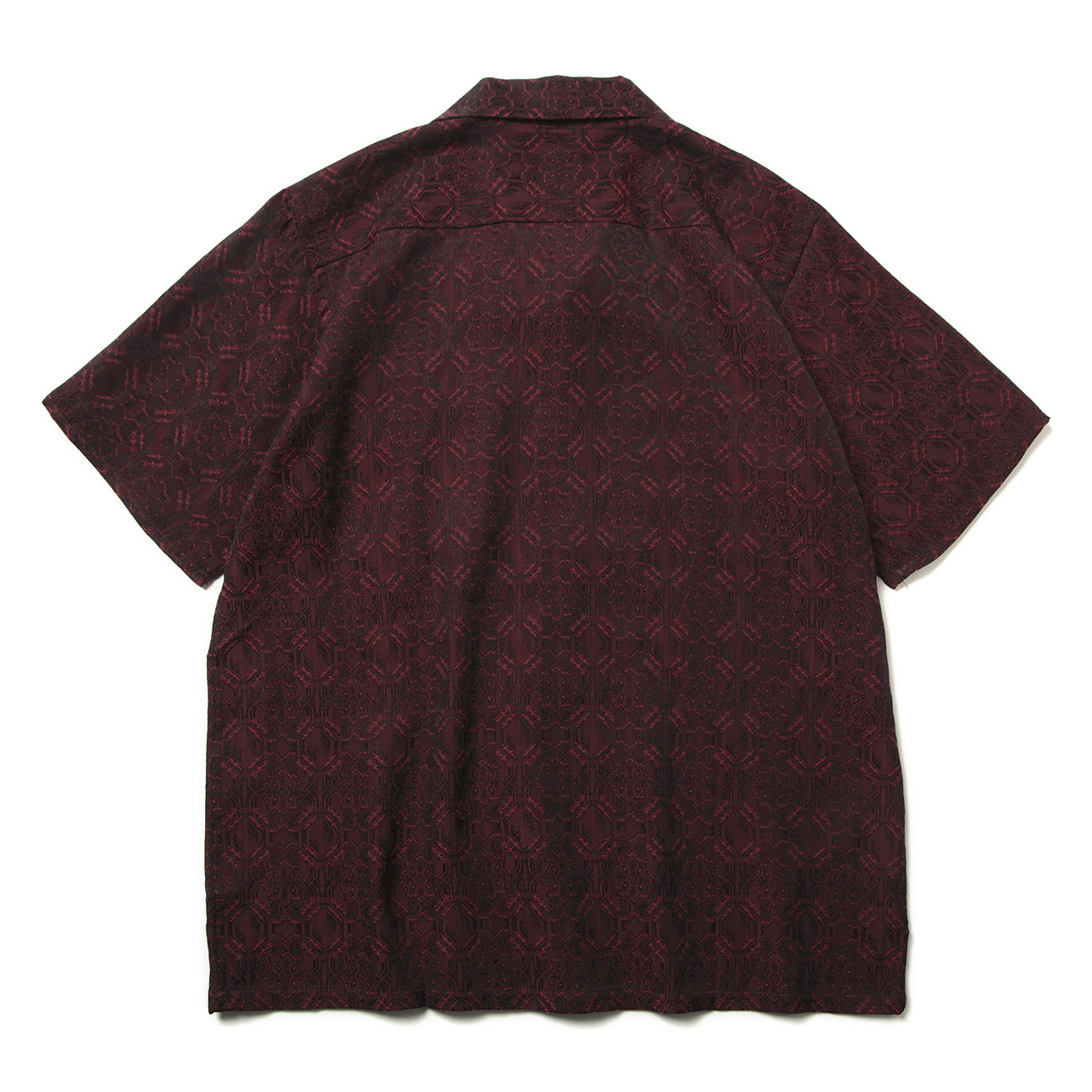 Needles / ニードルズ | S/S Classic Shirt - CU/C Geometric Jq. - Red