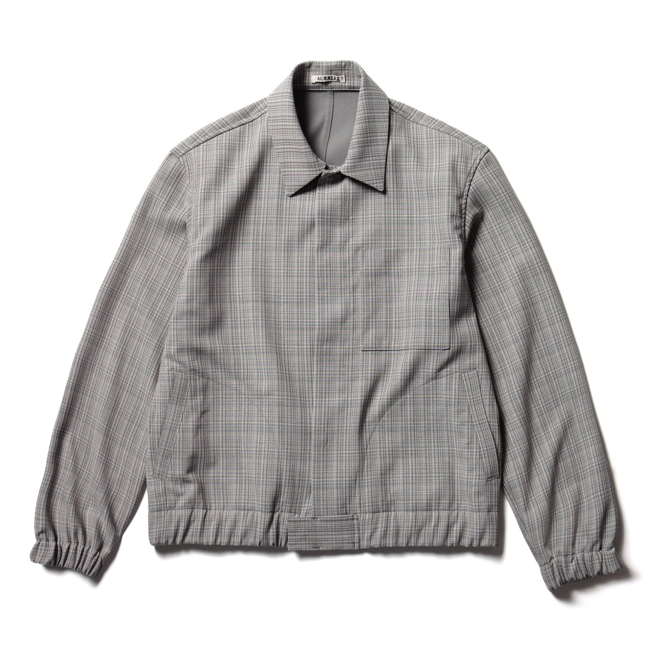 HARD TWIST WOOL DOUBLE FACE CHECK BLOUZON (メンズ) - Gray Check