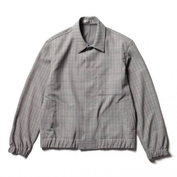 AURALEE / オーラリー | HARD TWIST WOOL DOUBLE FACE CHECK BLOUZON