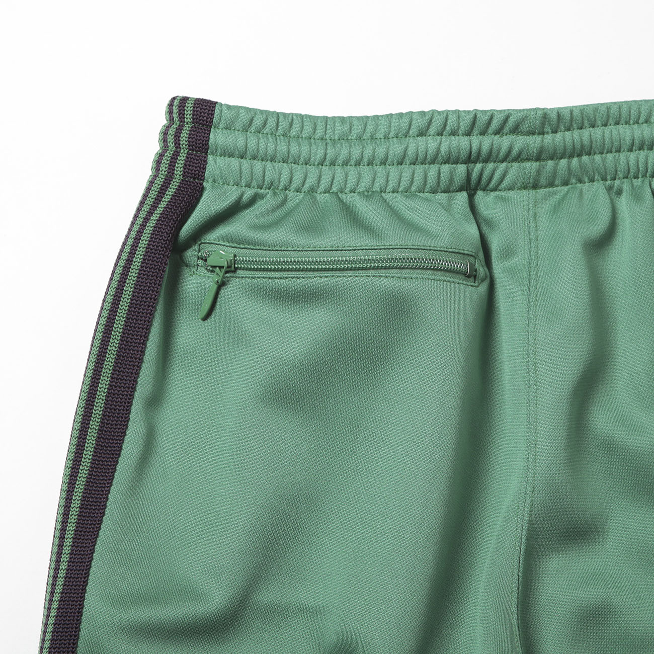 Needles / ニードルズ | Zipped Track Pant - Poly Smooth - Emerald